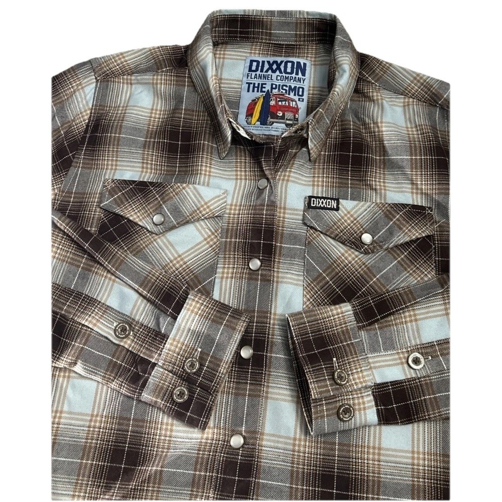 Women's DIXXON FLANNEL CO Pismo Anniversary Edition L/S Snap Front Shirt Sz Med